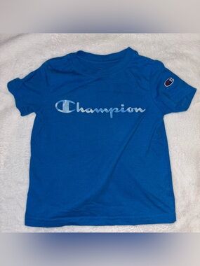Champion Bright Blue Logo Tee